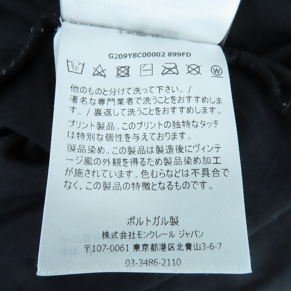 実際に弊社で買取させて頂いた【JPタグ】MONCLER GENIUS ×ALYX/モンクレール × アリクス Tシャツ T-shirt stampata G209Y8C00002/Sの画像 5枚目