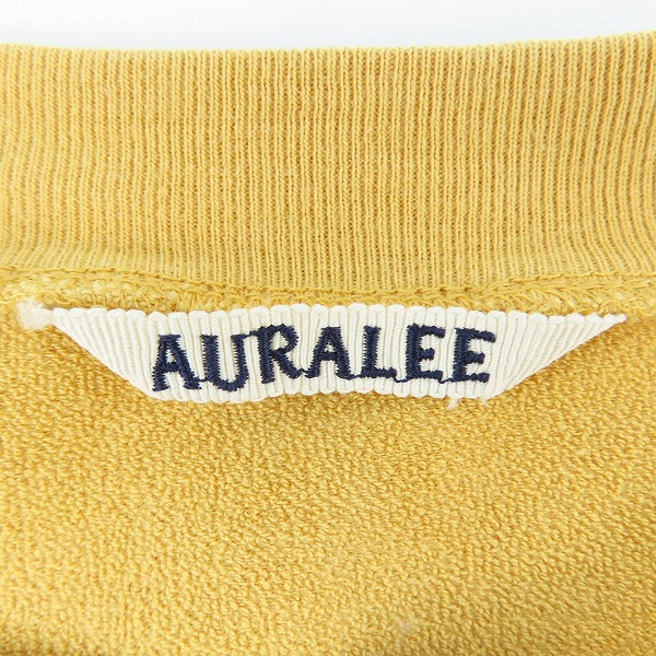 実際に弊社で買取させて頂いたAURALEE/オーラリー SUPER HIGH GAUGE NAPPED SWEAT TEE スウェットTシャツ A22ST02NU 4の画像 2枚目