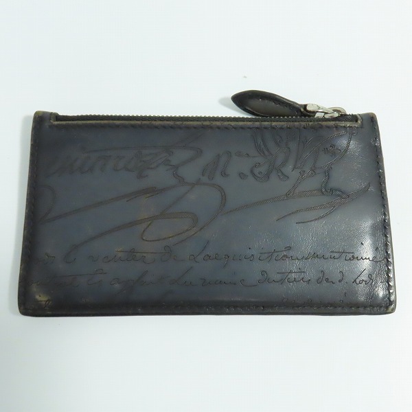 実際に弊社で買取させて頂いたBerluti/ベルルッティ KOA MAXI/コアマキシ カリグラフィ ジップ付き 名刺入れ/カードケース の画像 1枚目