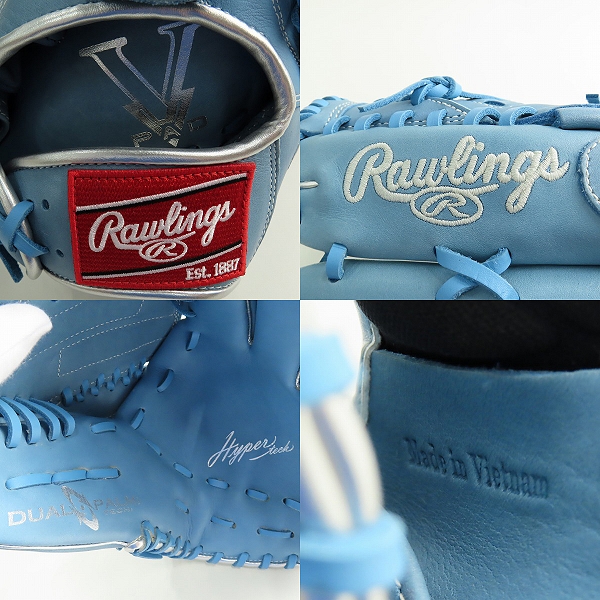 実際に弊社で買取させて頂いた(1)Rawlings/ローリングス HYPER TECH/ハイパーテック 軟式/投手/ピッチャー グローブ/グラブ GR4HTCA15Wの画像 6枚目