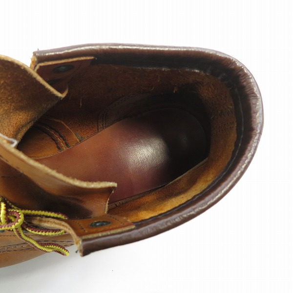 実際に弊社で買取させて頂いたRED WING/レッドウィング 現行羽根タグ アイリッシュセッター モックトゥ ブーツ 875 8.5Eの画像 4枚目