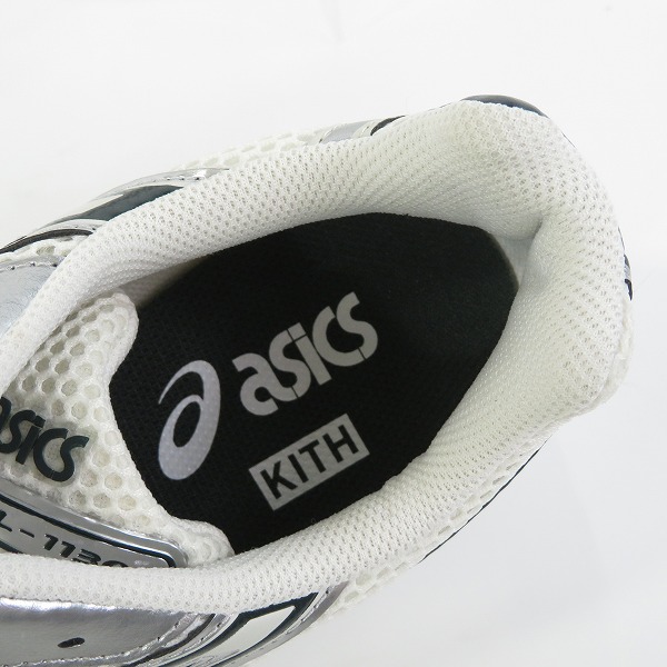 実際に弊社で買取させて頂いたKITH×asics/キス×アシックス Vintage Tech Gel-1130 "Cream/Scarab" ヴィンテージテック ゲル1130 1203A565-100/28の画像 4枚目