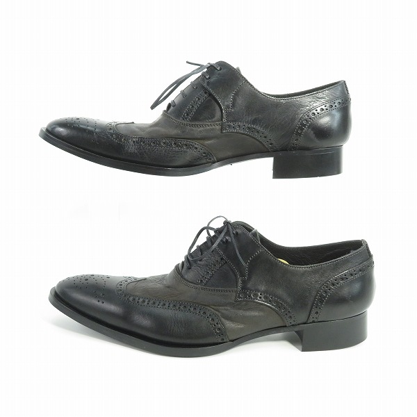 実際に弊社で買取させて頂いたalfredoBANNISTER/アルフレッドバニスター ウイングチップ 切替レザーシューズ 5271001017/42の画像 3枚目