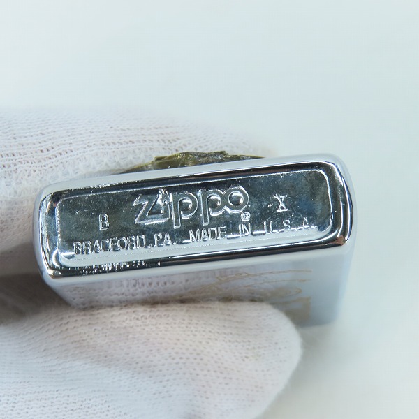 実際に弊社で買取させて頂いたZIPPO/ジッポー HARLEY DAVIDSON/ハーレーダビッドソン メタル貼り 1994年製の画像 3枚目