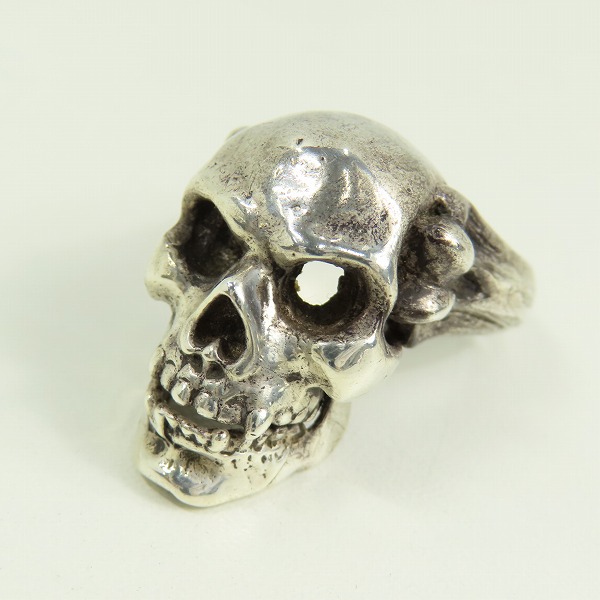 実際に弊社で買取させて頂いたLEATHERS AND TREASURES/レザーズアンドトレジャーズ スカル リング 15.5号