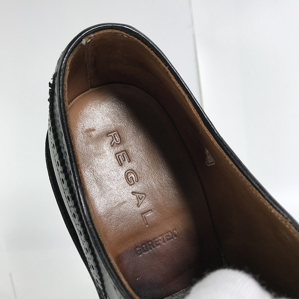 実際に弊社で買取させて頂いたREGAL/リーガル ウイングチップ外羽根 ゴアテックス 05DR/27の画像 4枚目