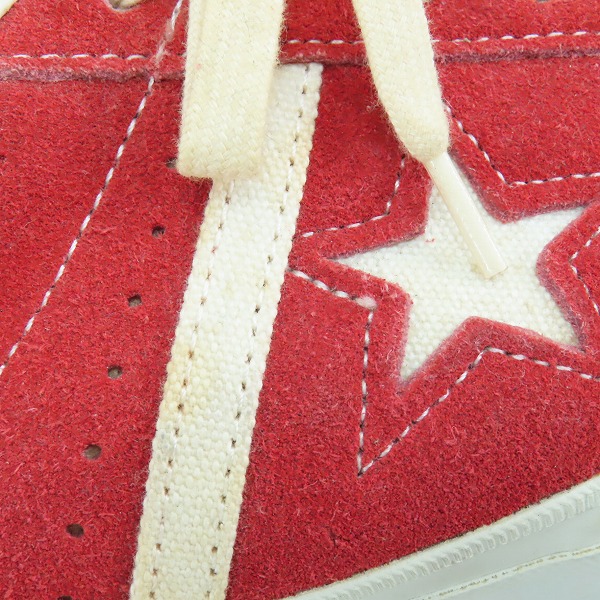 実際に弊社で買取させて頂いたCONVERSE/コンバース ローカットスニーカー レッド/10.5の画像 9枚目