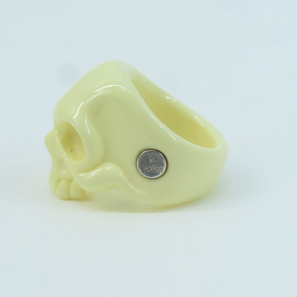 実際に弊社で買取させて頂いたGARNI/ガルニ アクリル スカルリング ホワイト 18号の画像 2枚目