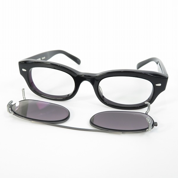 実際に弊社で買取させて頂いたEFFECTOR/エフェクター crunch/クランチ 眼鏡/メガネフレーム 偏光クリップオンサングラス付の画像 1枚目