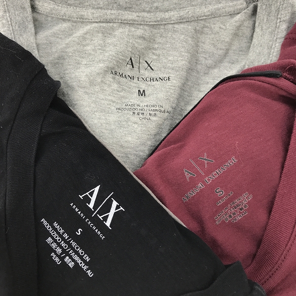 実際に弊社で買取させて頂いた【おまとめ】ARMANI EXCHANGE/アルマーニエクスチェンジ プリント/刺繍 カットソーの画像 2枚目