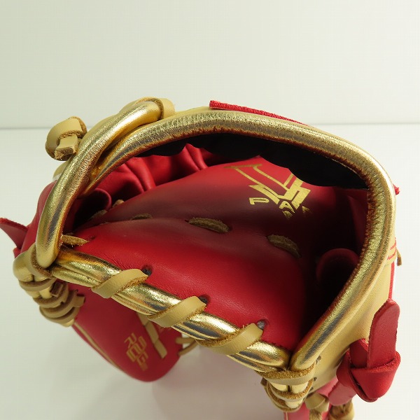 実際に弊社で買取させて頂いたRawlings/ローリングス HYPER TECH COLOR SYNC 軟式 外野手 グローブ GR4HTCY719の画像 4枚目