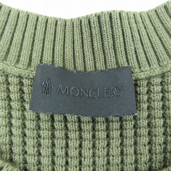 実際に弊社で買取させて頂いた【JPタグ】MONCLER/モンクレール GIROCOLLO TRICOT 長袖ワッフル ニットセーター I20919C00007 M1367/Mの画像 2枚目