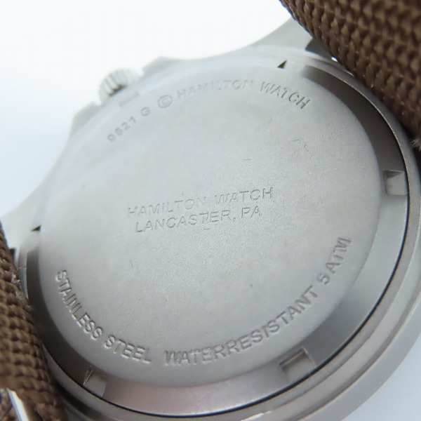 実際に弊社で買取させて頂いたHAMILTON/ハミルトン Khaki/カーキ アナログ クォーツ ウォッチ 腕時計/H982114Fの画像 3枚目