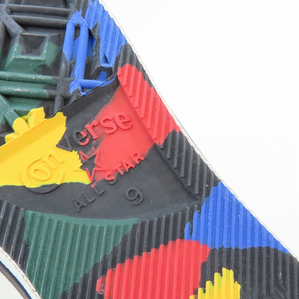 実際に弊社で買取させて頂いた【未使用】CONVERSE/コンバース ワンスター マルチカラー ONE STAR MULTI-C OX クレイジー/9の画像 5枚目