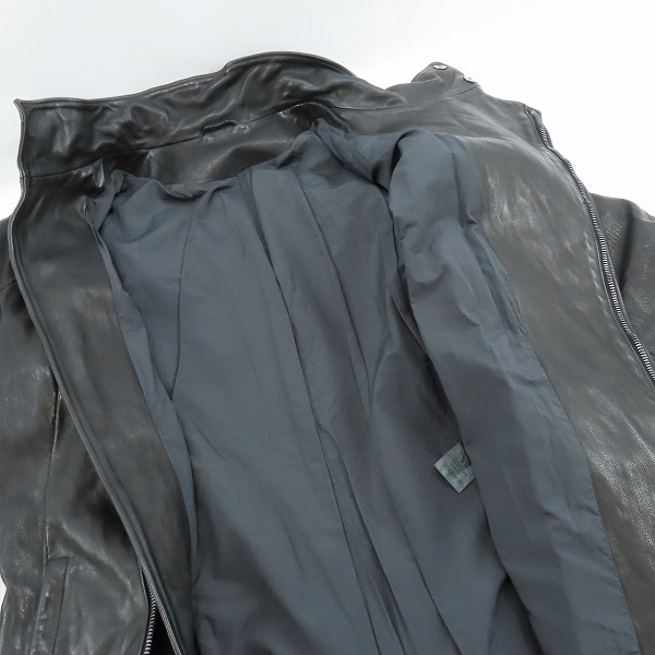 実際に弊社で買取させて頂いたincarnation/インカネーション バッファローレザー ロングコート/Sの画像 3枚目
