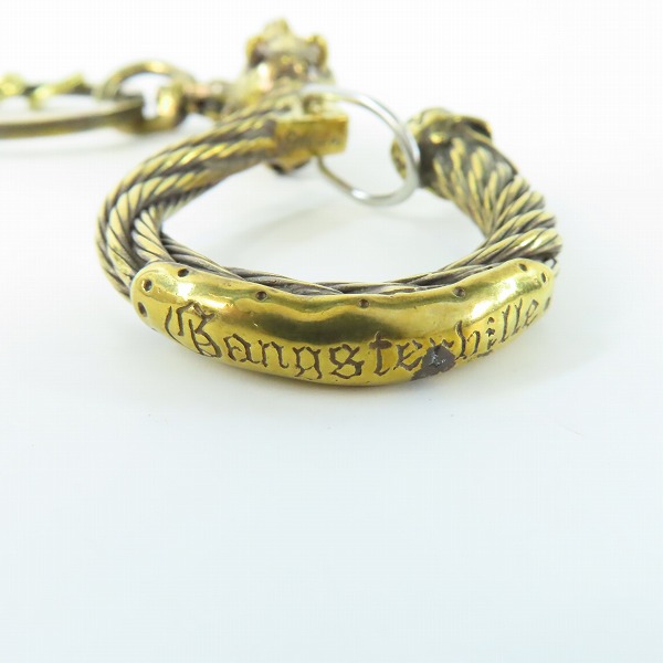 実際に弊社で買取させて頂いた(6)Gangsterville×galcia/ギャングスタービル×ガルシア キーホルダー DEVIL/デビル ブラス 真鍮 キーフック 15cmの画像 4枚目