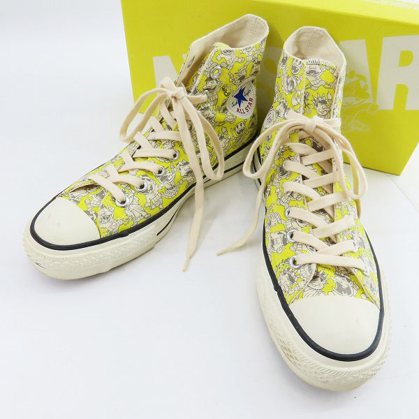 実際に弊社で買取させて頂いたCONVERSE/コンバース AS RETRO T-BAKABON HI/オールスター レトロ  バカボン ハイカットスニーカー YELLOW /7