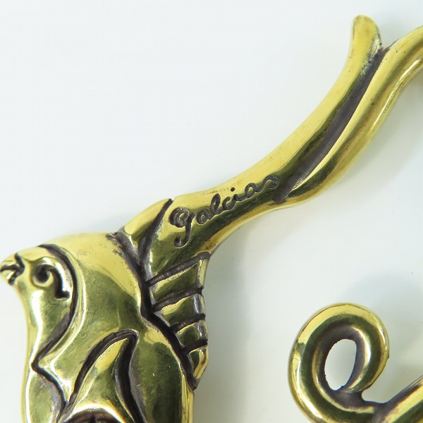 実際に弊社で買取させて頂いた(2)GANGSTERVILLE×Galcia/ギャングスタービル×ガルシア スワローキーホルダー ブラス/真鍮の画像 4枚目