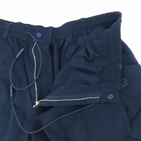 実際に弊社で買取させて頂いたY-3/ワイスリー Yohji Yamamoto×adidas/ヨウジヤマモト×アディダス ストライプパンツ ネイビー GV4226/Lの画像 6枚目