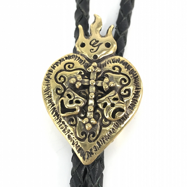 実際に弊社で買取させて頂いた(5)Gangsterville×galcia/ギャングスタービル×ガルシア TWO FACE/ダブルフェイス BOLO TIE/ボロタイ/ループタイ ブラス/真鍮の画像 1枚目
