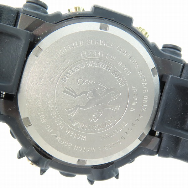 実際に弊社で買取させて頂いたG-SHOCK/G-ショック FROGMAN/フロッグマン 腕時計 DW-8200【動作未確認】の画像 3枚目