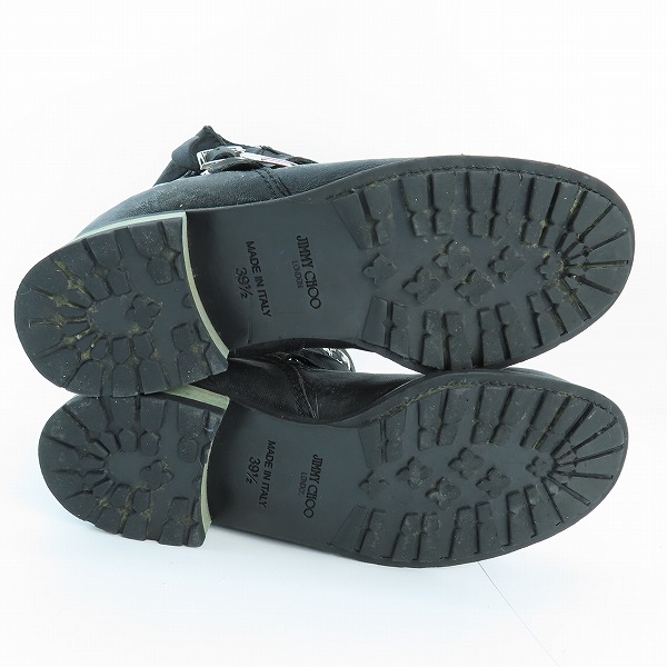 実際に弊社で買取させて頂いた【ジャンク】JIMMY CHOO/ジミーチュウ スター/星 スタッズ ショートブーツ 39.5の画像 2枚目