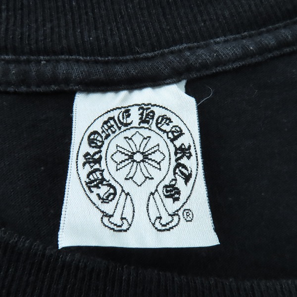 実際に弊社で買取させて頂いた【JPタグ】CHROME HEARTS/クロムハーツ 胸ポケット ホースシュー 半袖 Tシャツ/Sの画像 2枚目