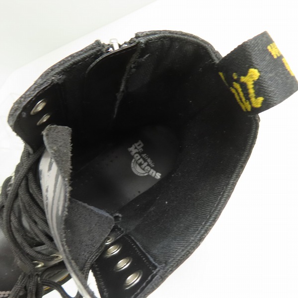 実際に弊社で買取させて頂いたDr.Martens/ドクターマーチン JADON/ジェイドン サイドジップ 8ホールブーツBLACK×ZINC GREY ANIMAL CLASH/27669001/UK7の画像 4枚目