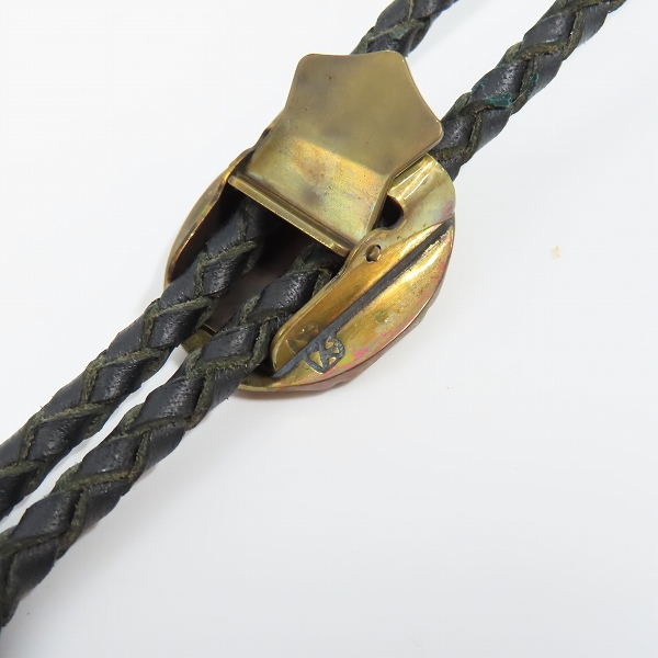 実際に弊社で買取させて頂いた（3）GANGSTERVILLE×Galcia/ギャングスタービル×ガルシア G ループタイ/ボロタイ/ブラス/シルバーの画像 4枚目