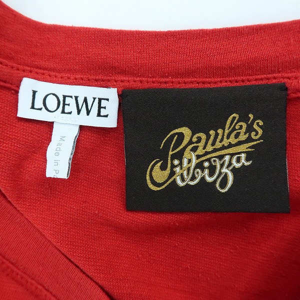 実際に弊社で買取させて頂いたLOEWE/ロエベ Paula's Ibiza /パウラズイビザ ロゴ刺繍 タイダイ 長袖Tシャツ H616341X09/XSの画像 2枚目