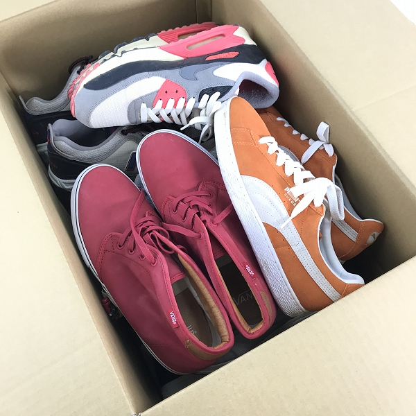 実際に弊社で買取させて頂いた【おまとめ】VANS/バンズ PUMA/プーマ NIKE/ナイキ 他 チャッカ/スウェード/エアマックス90 等 スニーカー/シューズ