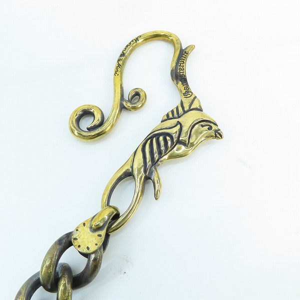 実際に弊社で買取させて頂いた(2)GANGSTERVILLE×Galcia/ギャングスタービル×ガルシア SWALLOW WALLET-CHAIN/スワロー ウォレットチェーン/真鍮/ブラスの画像 1枚目