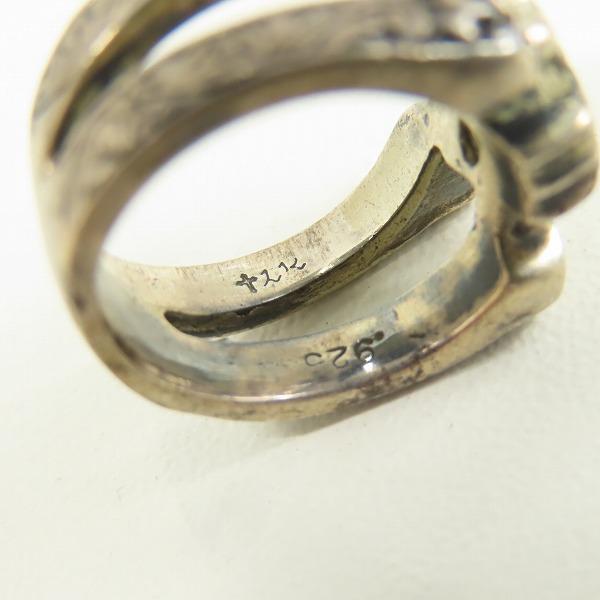 実際に弊社で買取させて頂いた Loree Rodkin/ローリーロドキン パヴェ スカル&ボーンリング 指輪/5.5号の画像 6枚目