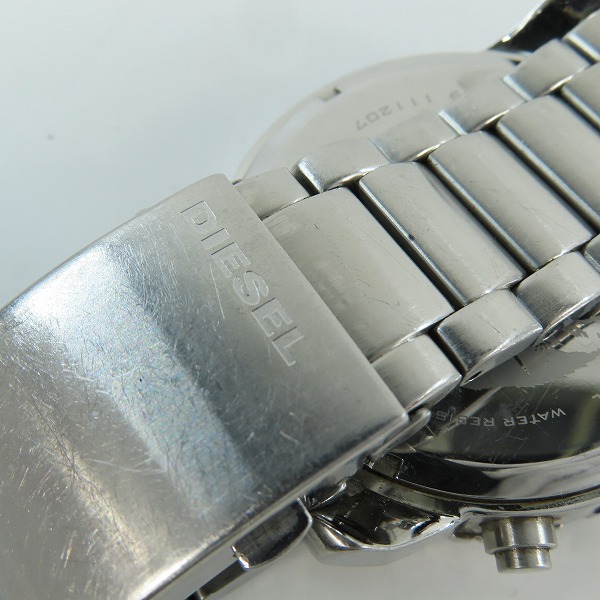 実際に弊社で買取させて頂いたDIESEL/ディーゼル ビックフェイス 海外モデル クロノ 腕時計/DZ-4209【動作未確認】の画像 6枚目