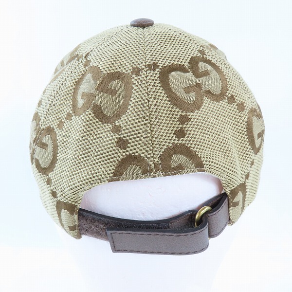 実際に弊社で買取させて頂いた【JPタグ】GUCCI/グッチ GGスプリームキャンバス ベースボールキャップ 681264-3HAGJ M/57cmの画像 3枚目