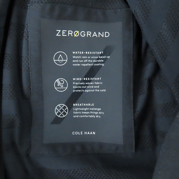 実際に弊社で買取させて頂いたCOLE HAAN/コールハーン ZERO GRAND/ゼログランド ジップブルゾン Sの画像 3枚目