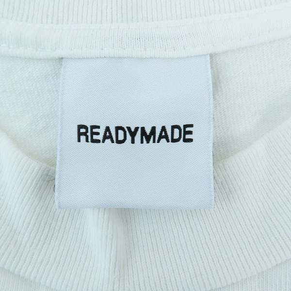 実際に弊社で買取させて頂いたREADYMADE/レディメイド バックロゴプリント Tシャツ RE-CO-WH-00-00-244/Lの画像 2枚目