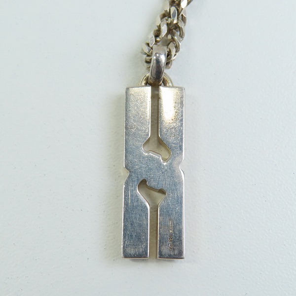 実際に弊社で買取させて頂いたGUCCI/グッチ ノット プレート ネックレス チェーン AG925の画像 2枚目