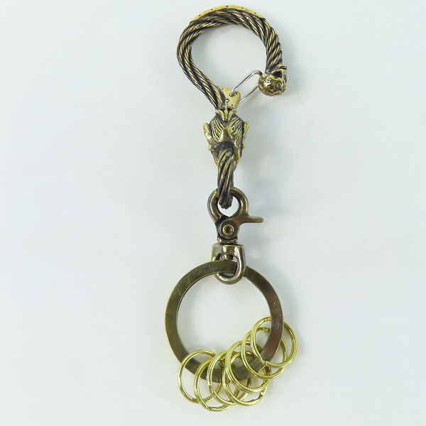 実際に弊社で買取させて頂いた(3)Gangsterville×galcia/ギャングスタービル×ガルシア キーホルダー DEVIL/デビル ブラス 真鍮 キーフック 15cmの画像 2枚目