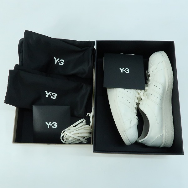 実際に弊社で買取させて頂いたY-3/ワイスリー アディダス×ヨウジヤマモト SUPERSTAR スーパースター スニーカー IG4026/25.5の画像 8枚目