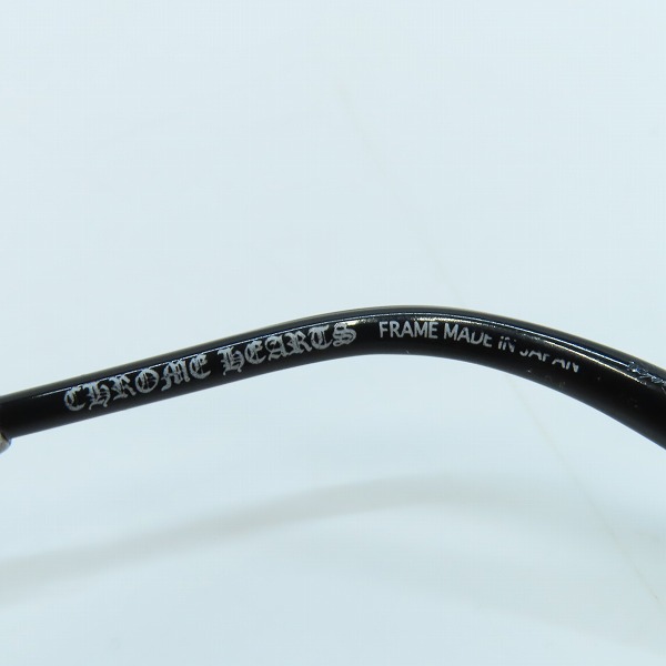 実際に弊社で買取させて頂いたCHROME HEARTS/クロムハーツ JUCIFER 1/ラウンド型/丸型 眼鏡/メガネフレーム ASの画像 4枚目
