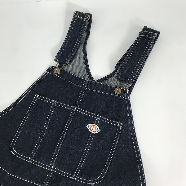 実際に弊社で買取させて頂いた【未使用】DICKIES/ディッキーズ デニム オーバーオール/サロペット ネイビー 1410-2781 /Lの画像 2枚目
