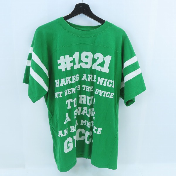 実際に弊社で買取させて頂いた【JPタグ】GUCCI/グッチ TO HUG A SNAKEプリントTシャツ 655459 XJDJP/M