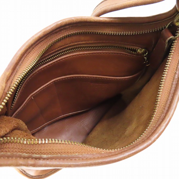 実際に弊社で買取させて頂いたCOACH/コーチ オールドコーチ カウハイドレザーショルダーバッグ 9966の画像 3枚目