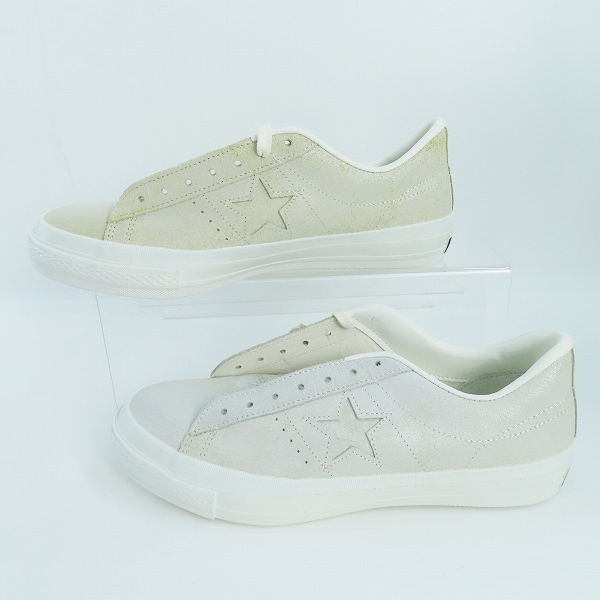 実際に弊社で買取させて頂いたCONVERSE/コンバース ONE STAR GLEAM OX/WHITE/9.5の画像 3枚目