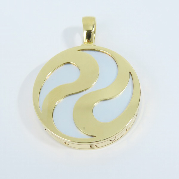 実際に弊社で買取させて頂いたBVLGARI/ブルガリ アレグラオプティカルペンダントトップ 750/K18YG×SS×シェルの画像 1枚目