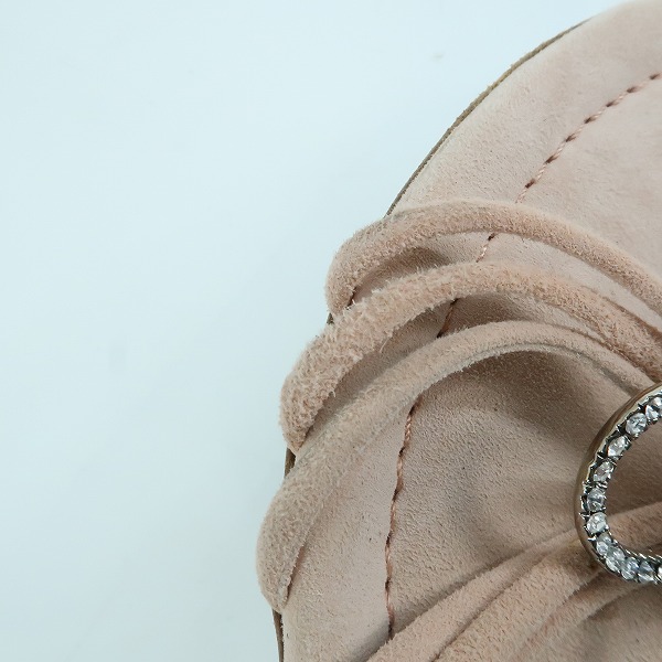 実際に弊社で買取させて頂いたLOUIS VUITTON/ルイヴィトン ビジューフラワー トングサンダル 35.5 の画像 6枚目