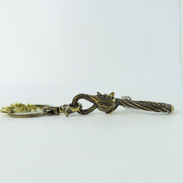 実際に弊社で買取させて頂いた(7)Gangsterville×galcia/ギャングスタービル×ガルシア キーホルダー DEVIL/デビル ブラス 真鍮 キーフック 15cmの画像 3枚目