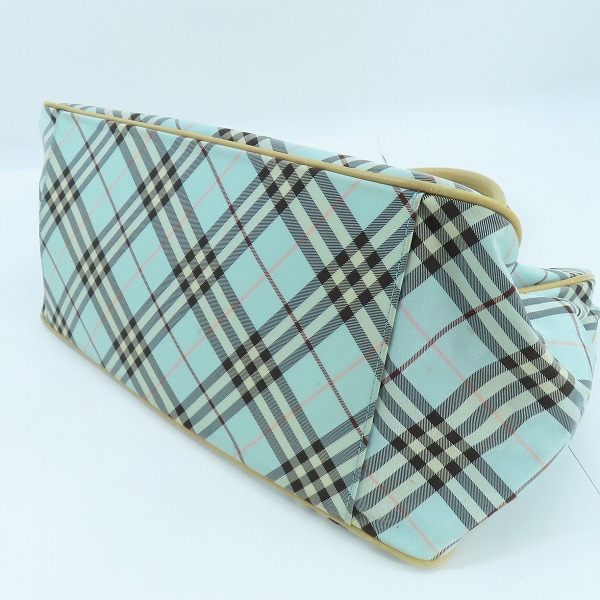 実際に弊社で買取させて頂いたBURBERRY BLUE LABEL/バーバリーブルーレーベル ロンドン チェック ハンドバッグの画像 2枚目