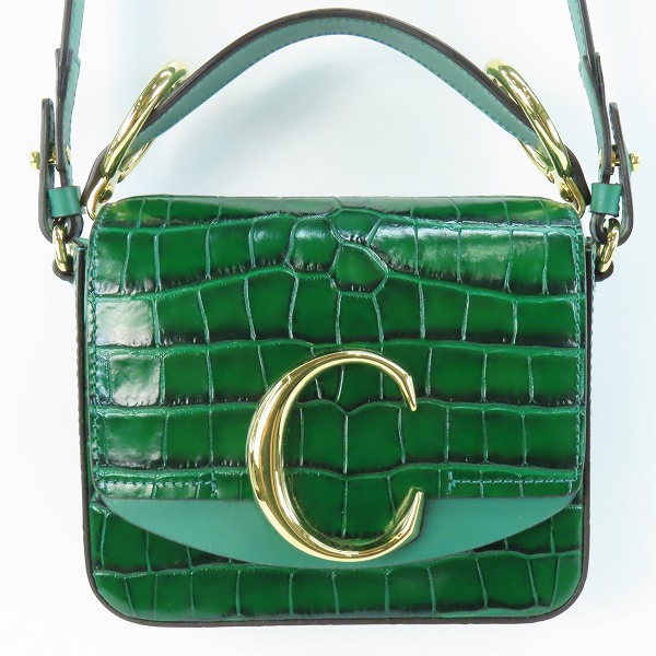 実際に弊社で買取させて頂いたCHLOE/クロエ CHLOE C/クロエシー 2WAY ハンドバッグ/ショルダーバッグ 型押し クロコダイル CHC19US193